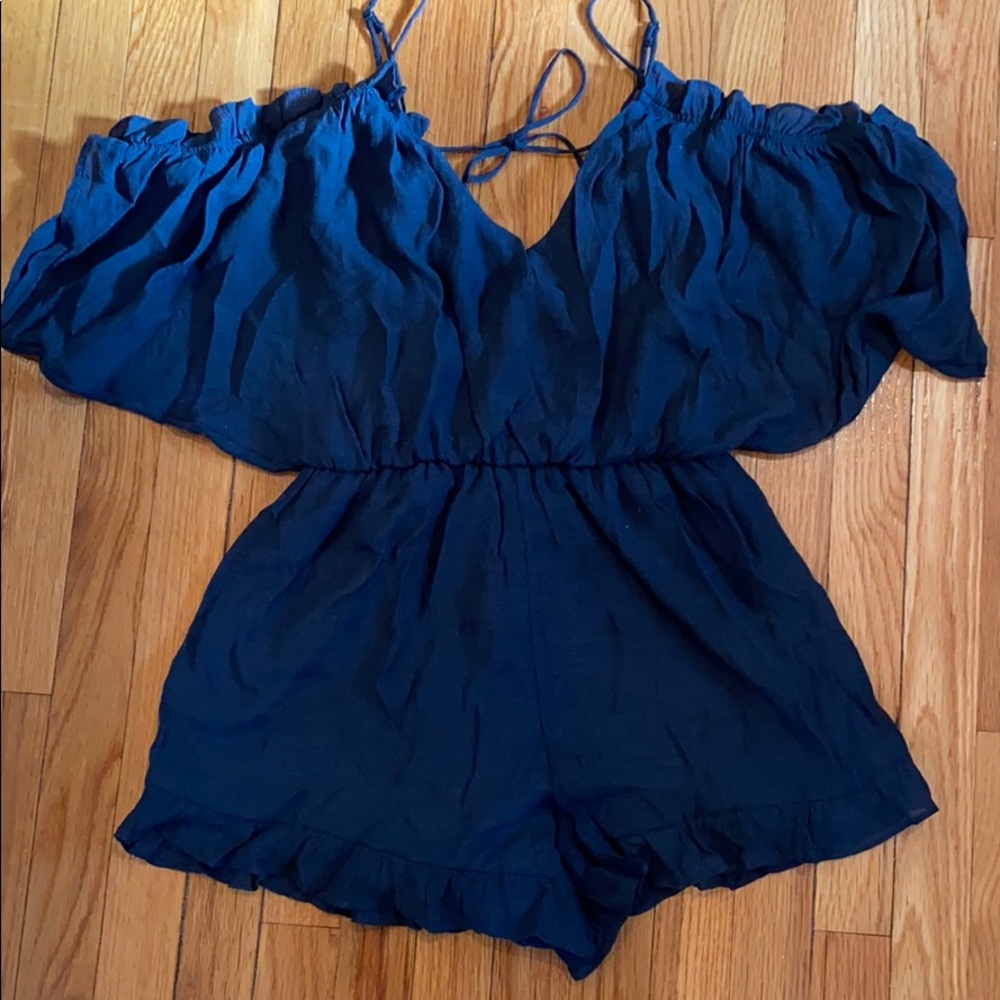 Navy blue romper